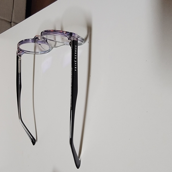 PRIVE Revaux NWOT Round Glasses with Patterned Frame - Picture 2 of 7